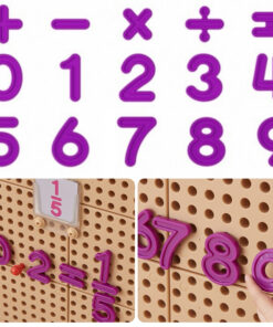 Masterkidz skaičių ir veiksmų rinkinys (82 el.) – mokymuisi ant STEM lentų