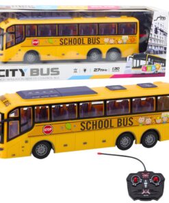 Nuotoliniu būdu valdomas mokyklinis autobusas su LED