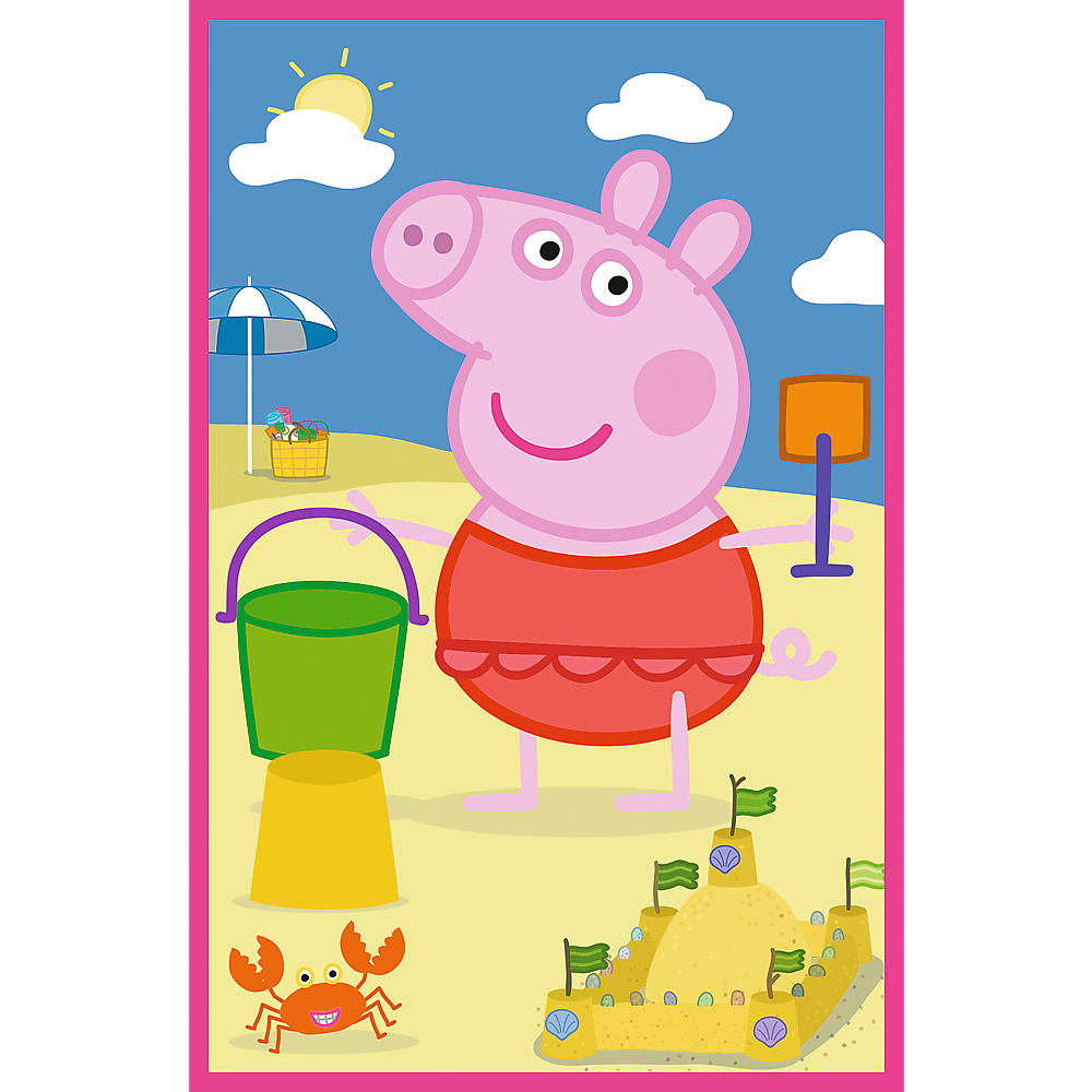 Peppa Pig Trefl 3×50 dalių dėlionė vaikams