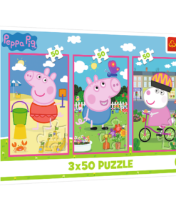 Peppa Pig Trefl 3×50 dalių dėlionė vaikams