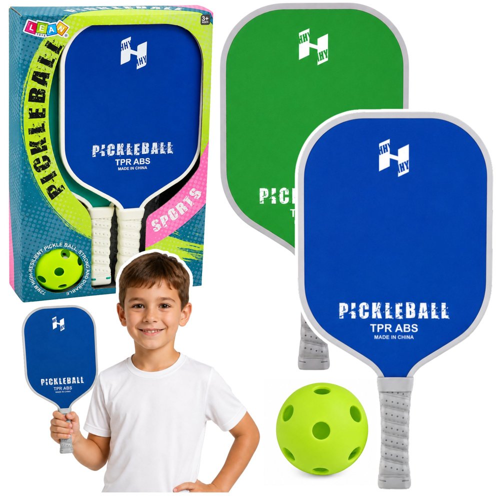 Pickleball rinkinys vaikams ir suaugusiems – žalios ir mėlynos raketės Pickleball rinkinys vaikams ir suaugusiems – žalios ir mėlynos raketės