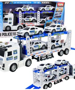 Policijos tralas su automobiliais