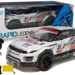 RC 2.4 GHz nuotoliniu valdomas sportinis automobilis su guminiais ratais