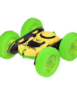 RC 360° Green Stunt Car – dvipusė akrobatinė mašinėlė su LED ratais