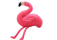 Rožinis pliušinis flamingas (15 cm)
