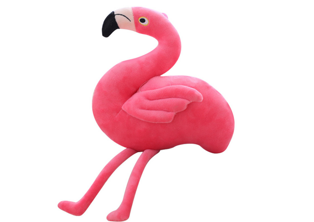 Rožinis pliušinis flamingas (15 cm)