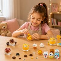 Saldumynų ir gėrimų squishių kūrimo rinkinys vaikams
