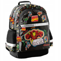 PASO Iron Man mokyklinė kuprinė berniukams