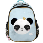 PASO Panda Premium mokyklinė kuprinė mergaitėms