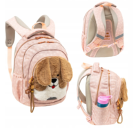 ASTRABAG Fluffy Puppy mokyklinė kuprinė mergaitėms
