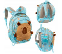 ASTRABAG Fluffy Capybara mokyklinė kuprinė mergaitėms