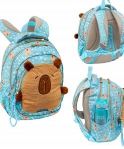 ASTRABAG Fluffy Capybara mokyklinė kuprinė mergaitėms