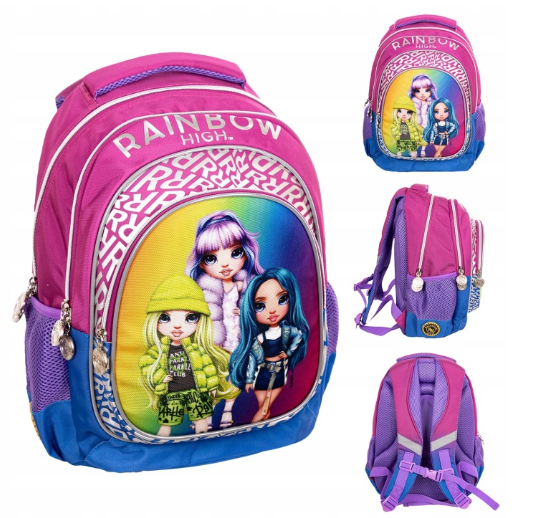 Rainbow High Silver Style mokyklinė kuprinė mergaitėms – 20 L
