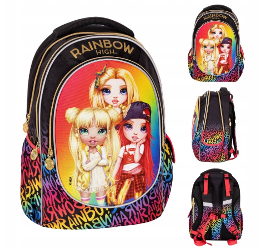 Rainbow High Golden Style ultralengvas tornisteris mergaitėms
