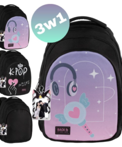 BackUP K‑POP 3‑in‑1 mokyklinė kuprinė – 26 L