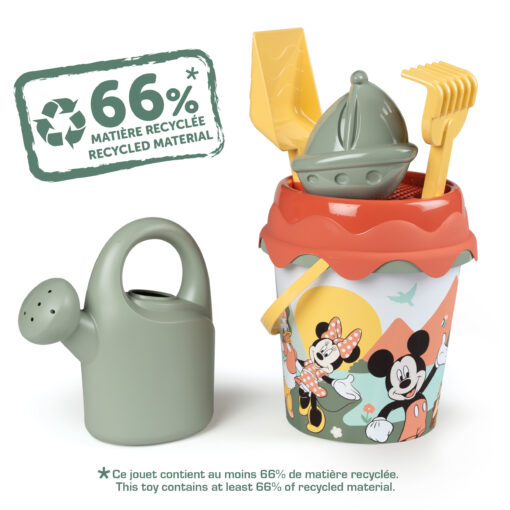 Smoby Green Mickey & Minnie smėlio rinkinys iš cukranendrių plastiko