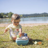 Smoby Green rūšiavimo kibirėlis – ekologiškas formelių rūšiuoklis iš cukranendrių bioplastiko