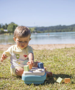 Smoby Green rūšiavimo kibirėlis – ekologiškas formelių rūšiuoklis iš cukranendrių bioplastiko