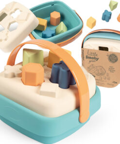Smoby Green rūšiavimo kibirėlis – ekologiškas formelių rūšiuoklis iš cukranendrių bioplastiko
