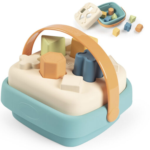Smoby Green rūšiavimo kibirėlis – ekologiškas formelių rūšiuoklis iš cukranendrių bioplastiko