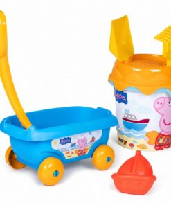 Smoby Peppa Pig smėlio rinkinys su vežimėliu