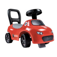 Smoby Ride‑On raudona važiuoklė su klaksonu ir daiktadėže