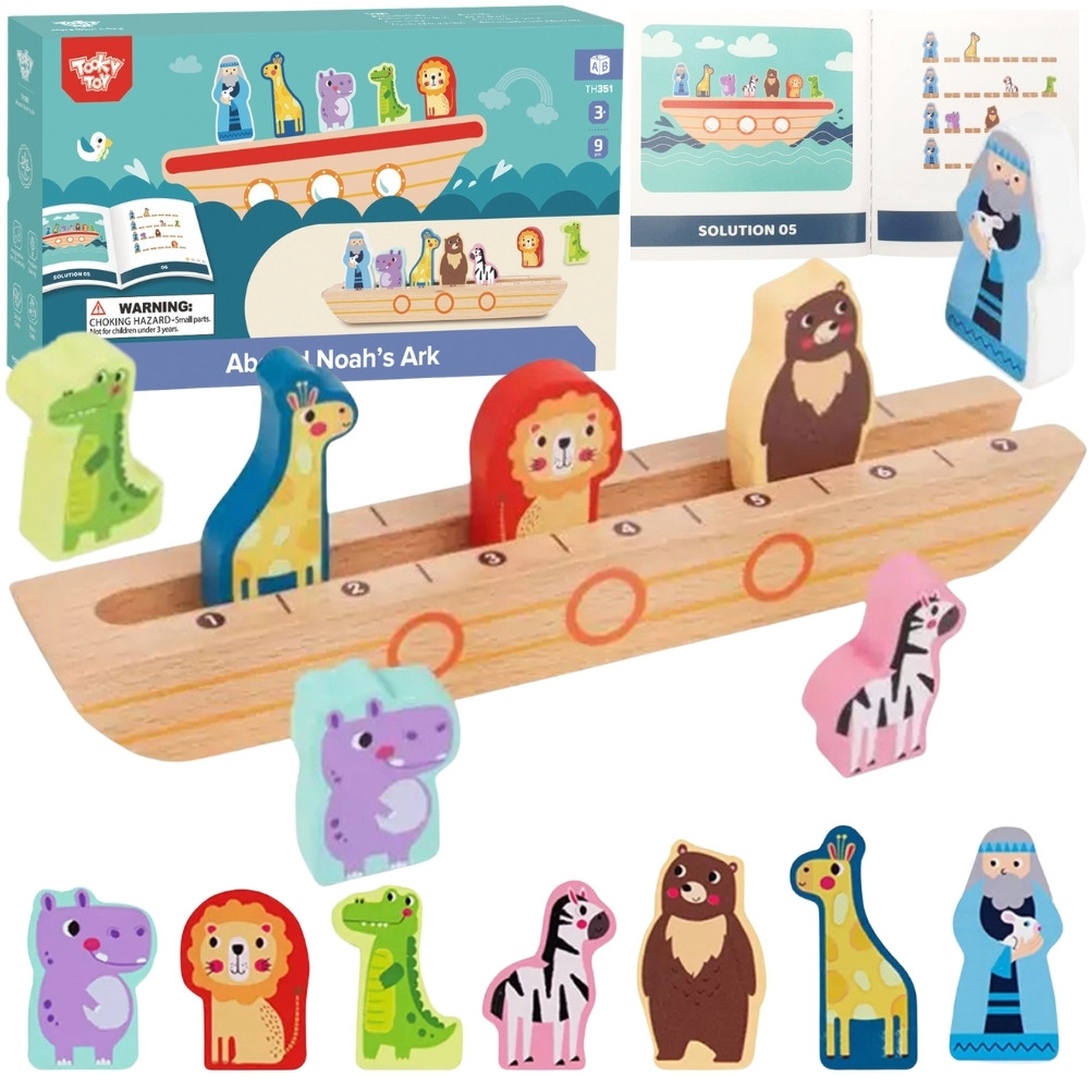 Tooky Toy loginis žaidimas „Gyvūnėliai ant arkos“