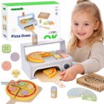 Tooky Toy medinė picų krosnis su priedais – kūrybinei picų šventei