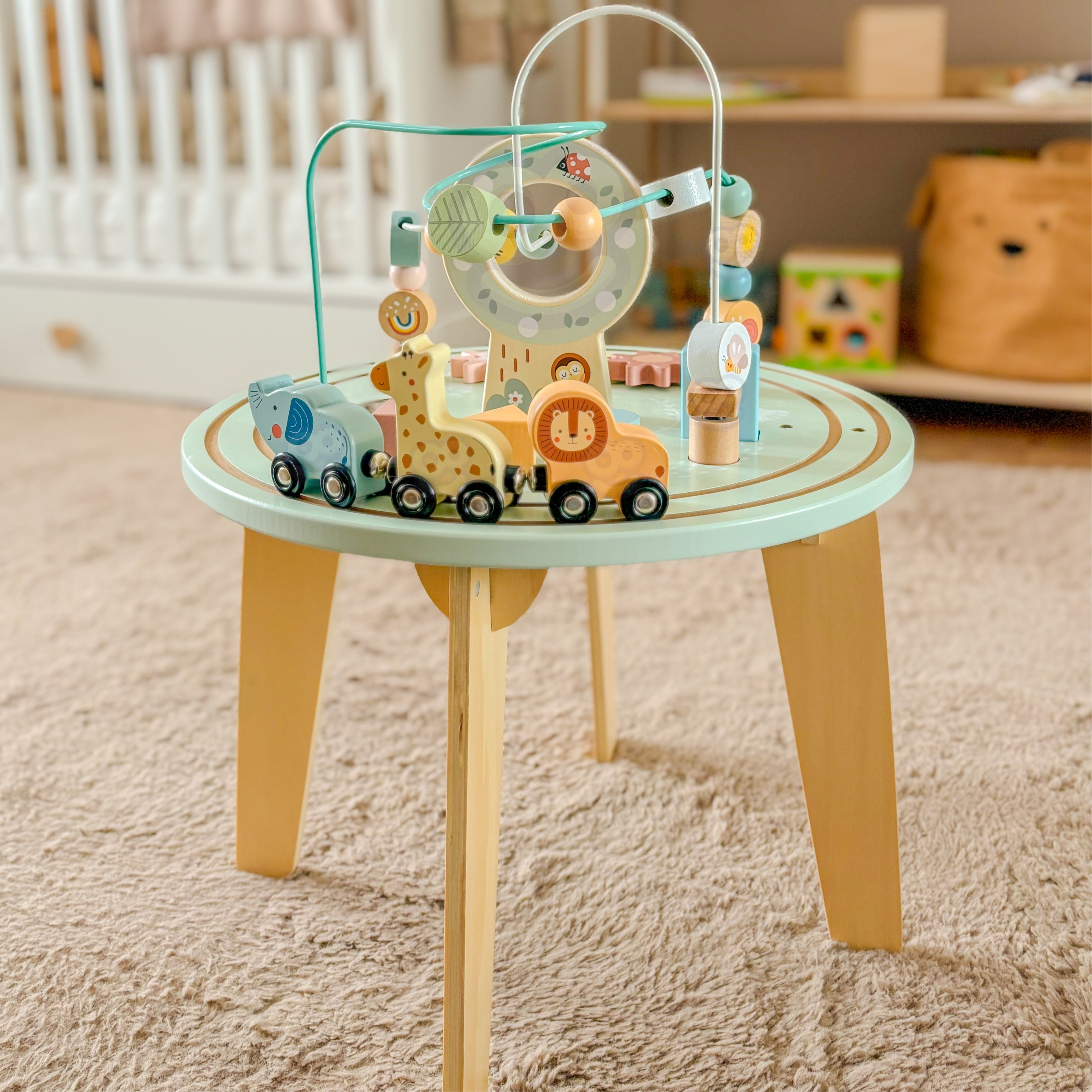 Tooky Toy medinis Montessori veiklos stalas