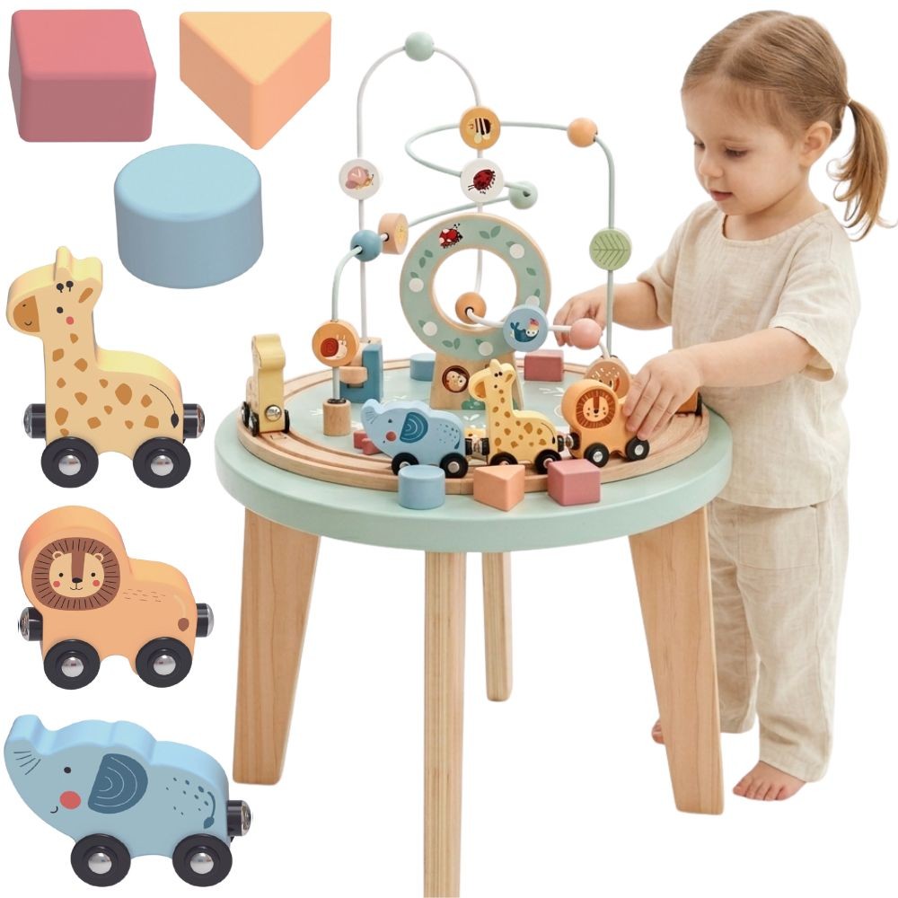 Tooky Toy medinis Montessori veiklos stalas