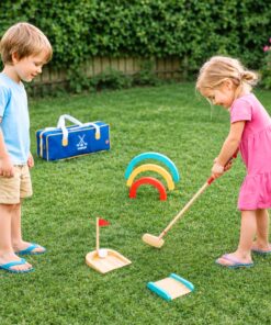 Tooky Toy medinis golfo rinkinys 2 žaidėjams – 13 el.