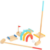 Tooky Toy medinis golfo rinkinys 2 žaidėjams – 13 el.