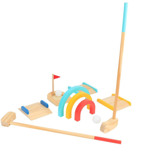 Tooky Toy medinis golfo rinkinys 2 žaidėjams – 13 el.