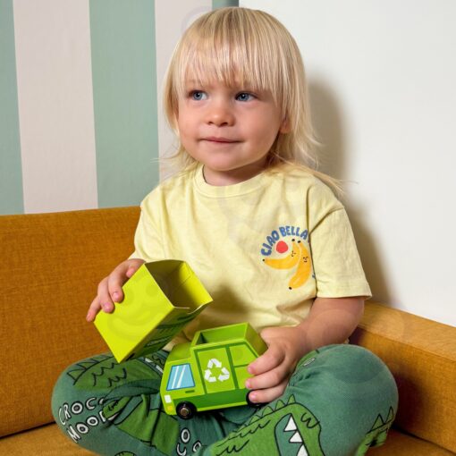 Tooky Toy puidust sorteerimiskeskus "Taaskasutus" - &ouml;koloogiline Montessori m&auml;ng