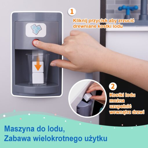 Tooky Toy moderni medinė virtuvėlė su 7 aksesuarais