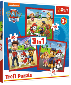 Trefl Paw Patrol 3in1 dėlionė