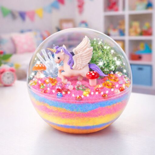 Unicorn Terrarium – kristalų auginimo rinkinys vaikams