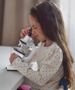 Vaikiškas mikroskopo rinkinys su 1200x didinimu ir išmaniuoju laikikliu