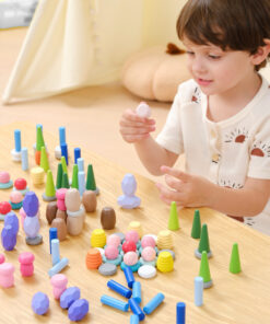 Viga Montessori medinis rūšiuoklis – 141 el.