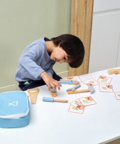 Viga Toys medinių įrankių rinkinys – su įrankių dėžute