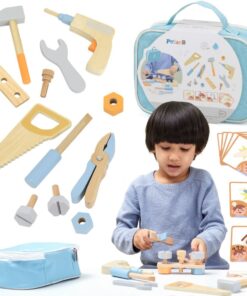 Viga Toys medinių įrankių rinkinys – su įrankių dėžute