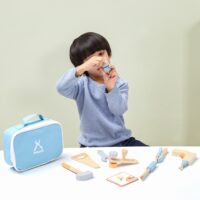 Viga Toys medinių įrankių rinkinys – su įrankių dėžute