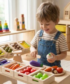 Viga medinės vaisių ir daržovių dėžutės – 10 dėžučių rinkinys