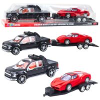 Visureigio rinkinys su priekaba ir sportiniu automobiliu