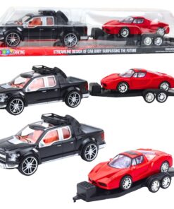 Visureigio rinkinys su priekaba ir sportiniu automobiliu