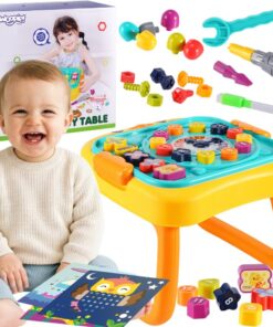 WOOPIE 3in1 edukacinis stalas su varžtais