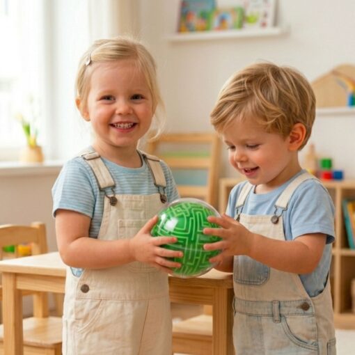 WOOPIE Amaze Ball – 3D labirinto kamuolys su metaliniu rutuliuku