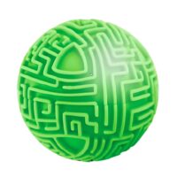 WOOPIE Amaze Ball – 3D labirinto kamuolys su metaliniu rutuliuku