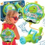 WOOPIE DINO vandens pistoletas su kuprine (iki 9 m)