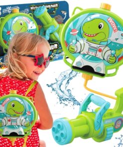 WOOPIE DINO vandens pistoletas su kuprine (iki 9 m)